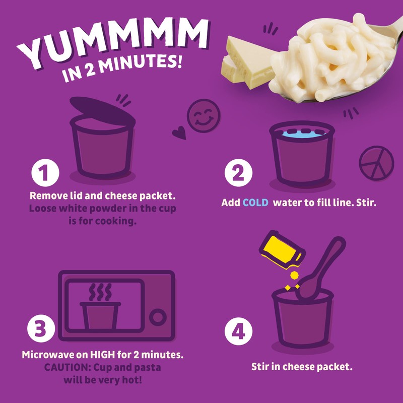 Annie's Organic White Cheddar Macaroni and Cheese, Microwavable Cup, 2.01