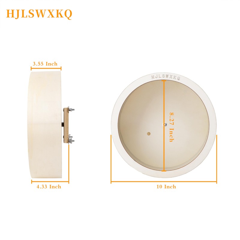 HJLSWXKQ 10inch Wall-Mount Silent Hamster Wheel, Wooden Small Animal Exercise