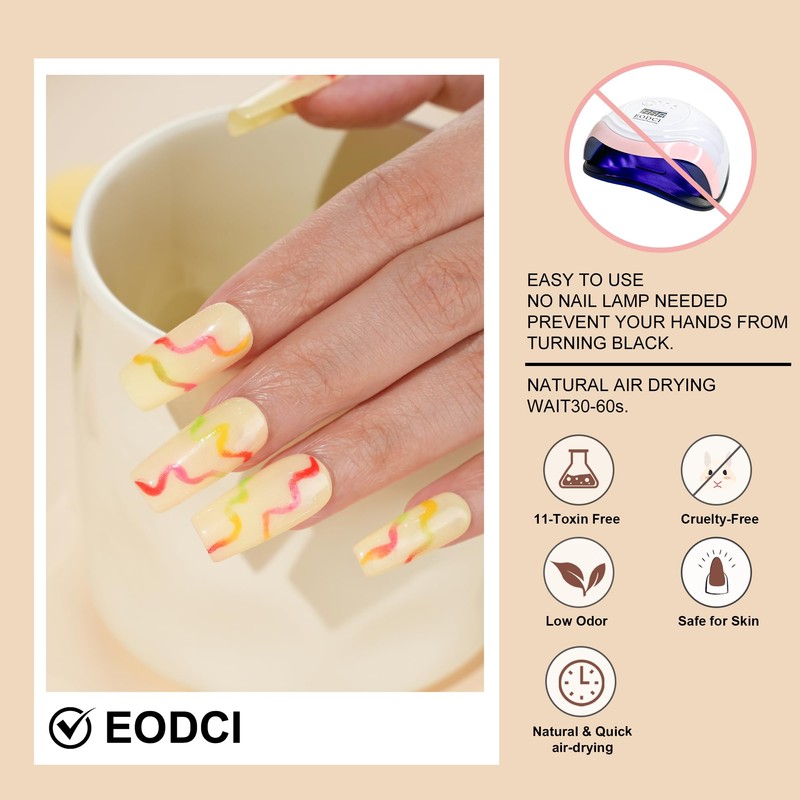 EODCI 28 g Dipping Powder, Yellow Spring Dip Acrylic Powder