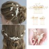 Gnognauq 11 pcs Pearl Hair Pins Hair Combs Bridal Pearl