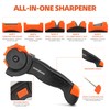 Rushmore Multipurpose Garden Tool & Knife Sharpener – 6-in-1 Diamond,