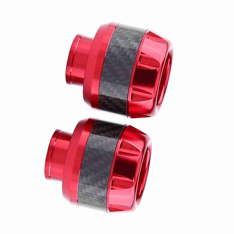 1 Pair of Carbon Fiber Motorcycle Front Fork Frame Sliders