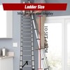 findmall 10.5FT / 3.2M Aluminum Telescopic Ladder Folding Step Inward