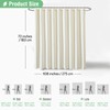 Dynamene Extra Wide Shower Curtain-108 Inch Wide Waffle Weave Weighted