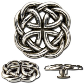 Ivan Celtic Concho Screw Studs Decorative Rivets Screwback Concho Celtic Knot Round (Openwork) Pack of 6