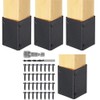 Post Base Protectors Stainless Steel, Range 3.3-6in Adjustable Column Protect