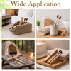 FoldTier 12 Pack Natural Horse Bristle Bamboo Toothbrush Family Pack