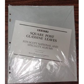 Scott National Specialty 100 Glassine pages square 2 post & 3  ACC107 collection