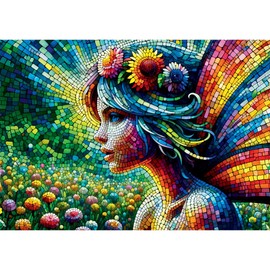 Trefl Square Box: Crystal Fairy 1000 Piece Jigsaw Puzzle 27 x 19 Inch Print DIY Puzzle Creative Fun Classic Jigsaw Puzzle for Adults and Kids Aged 12+