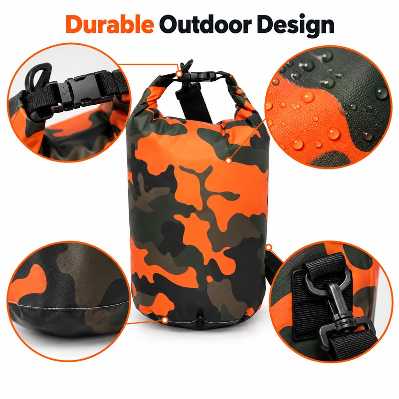 5L Waterproof Dry Bag – Portable Outdoor Storage Sack for