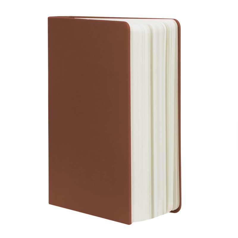 A5 Thick Journal Notebook, PU Leather Hardcover Blank Paper Sketchbook,