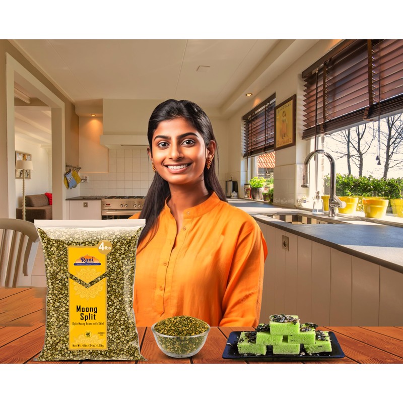 Rani Moong Split (Split Mung Beans with Skin) Lentils Indian