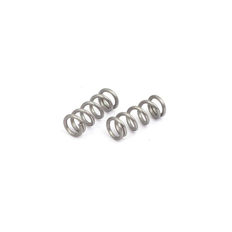 sourcingmap Compression Spring,304 Stainless Steel,2mm OD,0.3mm Wire Size,5mm Free Length,Silver