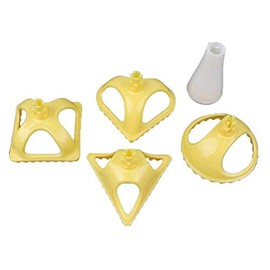 WOIWO Kitchen Dumpling Mold Italian Dumpling Mold 4 Pieces/Set of Creative Triangle, Circle, Heart, Square Dumpling Kneading Machine