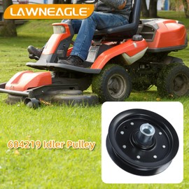 LAWNEAGLE 604219 Pulley Replaces 604219 Hustler Deck Pulley, Hustler 604219 Idler Pulley, Pulley 604219 for Hustler Raptor 36" 42" 52", Raptor SD 36" 42" 48", Dash 34" 42", BigDog BlackJack 48" Mowers