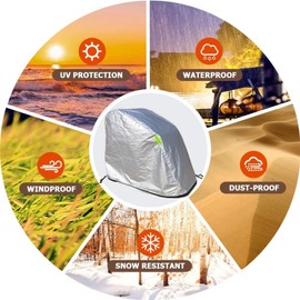 Wheelchair Cover Waterproof Thickened Velvet Lining,Outdoor Mobility Scooter Covers,Travel Storage Power Electric Wheelchair Accessories with Free Carrying Bag (Silver-XL)