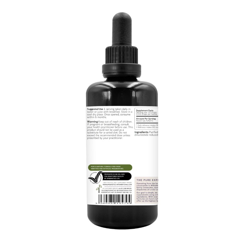 Vitamin NADH 100ml | 100% Pure & Natural Niacin (As