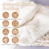 Pin Forest 100% Natural Cotton Quilt Batting 79"x91"-Light Weight, Purely