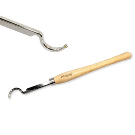 Hurricane Turning Tools, Mid-Size Carbide Tipped Curved Hollowing Tool, #2 For Woodturning