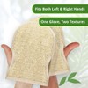 Guantes Exfoliantes de Lufa Natural y Tela de Rizo para