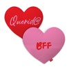 Toothsome Studios Querid@, BFF 2-Pack 15" x 15" Polyester Heart