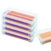 1InTheoffice Pencil Box, Stackable Translucent Clear 8.25 x 1.5 x