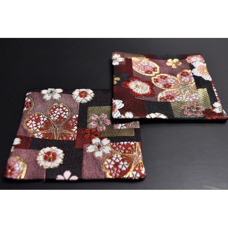Perfect as a Present, Ready-to-Go Boxed, Golden Brocade Weaving, Japanese