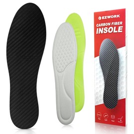 Carbon Fiber Insoles, Carbon Fiber Foot Plate 1 PC Rigid Shoe Insert Support Turf Toe, Foot Fractures, Morton Extension, Hallux Rigidus and Limitus - Alternative to Post Op Shoe