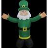 6ft Air Blown Inflatable St. Patrick's Day Leprechaun With WHITE