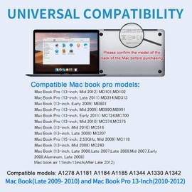 Replacement Mac Book Pro Charging Cable, 60W L-Tip MacBook Charger with Mac Book Pro 13" (2010~2012) and Mac Book (Late 2009-2010), Model A1278 A1342 A1181 A1184 A1185 A1344