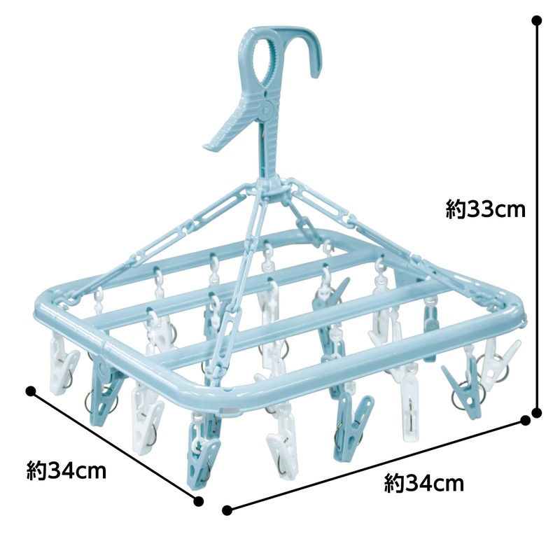 Como Life Foldable Accessories Storage Hanger (24 Pinch), Pinch Hanger,
