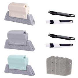 Csirnto Window Groove Cleaning Tool, Pack of 9, Window Cleaning Brush, Groove Cleaning Brush, Large Cleaning Brush for Window Grooves, for Clean Window Grooves, Door Seams and Corners