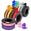 12 Pack 3D Printer Filament 1.75mm PLA 3D Printing Filament