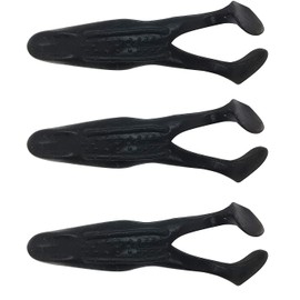 AT PRODUCTS Paddle Toad Frog Soft Plastic 14.6g Fishing Lure - Pack of 3 (Black Ninja)