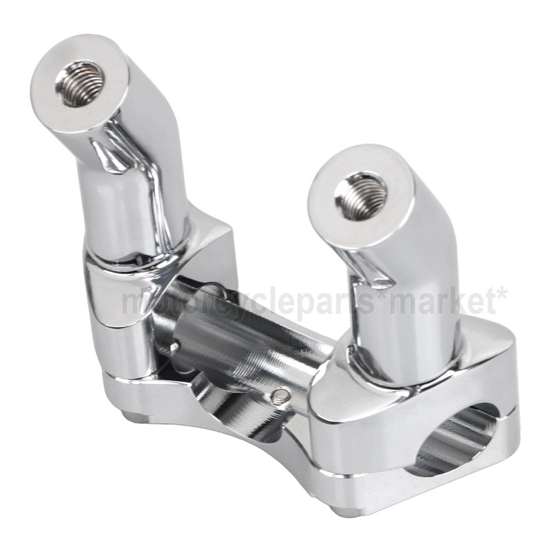 Unbranded Chrome 1" Top Clamp 3-1/2" Handlebar Riser Pullback For