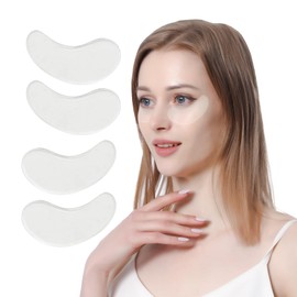 Silicone Eye Wrinkle Pads, Silicone Pads, Reusable Reduce Skin Wrinkles, Transparent Under Eye Patches, 4 Pieces