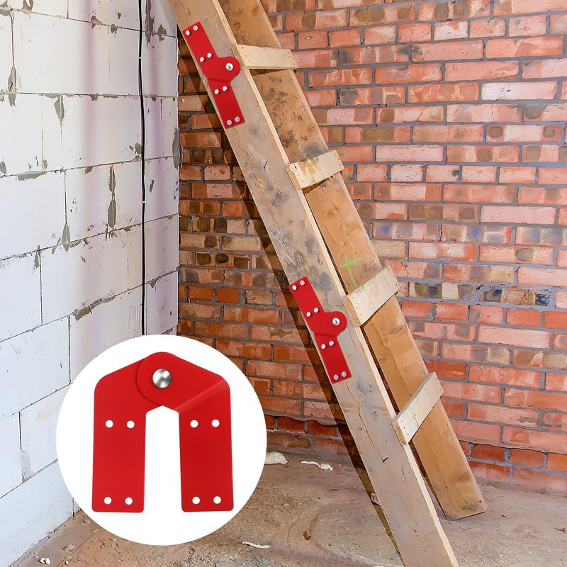 Tandefio 4 Pcs Attic Ladder Hinge Replacement Kit Herringbone Ladder