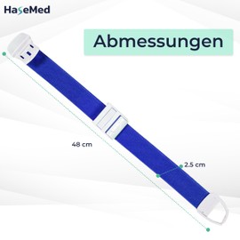 HaseMed Metal Free Latex Free Blue Medical Tourniquet - 1 Piece Tourniquet for Medical Applications, Elastic and Safe, Ideal for Emergencies and Hospitals