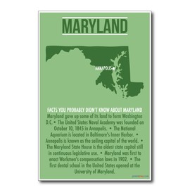 Maryland - NEW US Travel Poster
