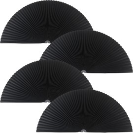 Macarrie 4 Pack Arch Window Pleated Blinds Light Filtering Pleated Shades Blackout Half Circle Window Shade Arched Window Coverings Arched Curtains, Easy to Cut & Install, 72 x 36 Inch (Black)