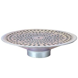 Gloxco 1-1/2" Skimmer Suction Strainer, Bottom Hole, Zinc Plated Steel (STR-SKBH150)