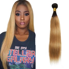 2ZL D 1B27 ST Human Hair Bundles Extension 24 Inches