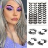HANSPY False Eyelashes, Fluffy Crossed Faux Mink Eyelashes, 4 Styles,