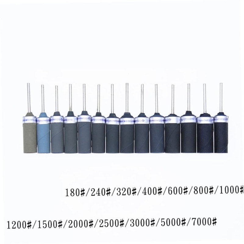 OHPHCALL Sanding Stick 320 Grit 10pcs Sandpaper Polished Rods Sponge