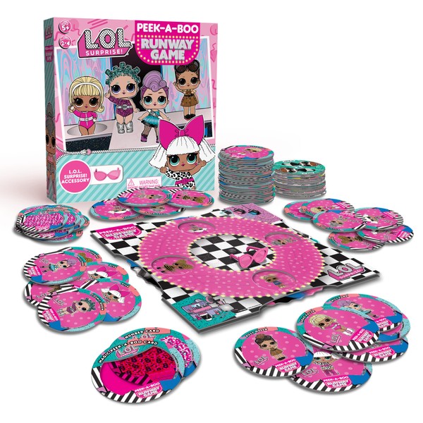 Imagination Gaming LOL Surprise Peek-A-Boo Runway Game, Secret Doll Reveals