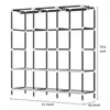 LOKEME Wardrobe Closet,Portable Closet for Bedroom Steel Pipe Diameter 19mm