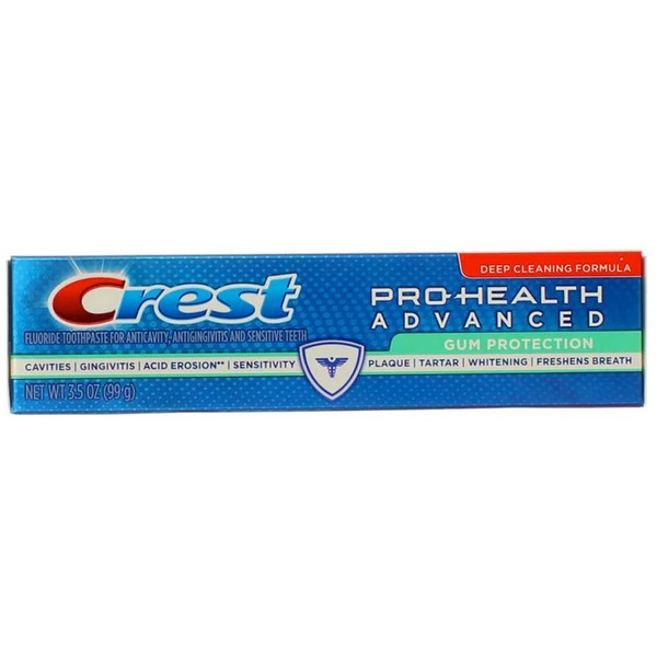 Crest Pro-Health Advanced Fluoride Toothpaste Gum Protection - 3.5 oz, Pack of 3