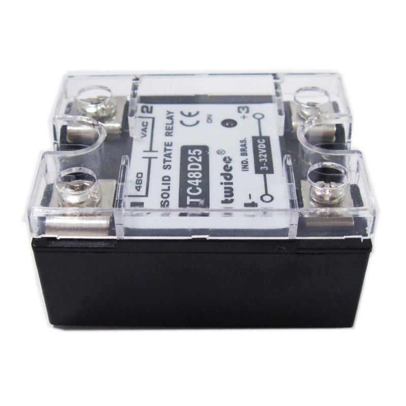 Twidec/Output Single Phase SSR Solid State Relay 25A 3-32V DC