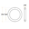 sourcing map Pack of 5 O-rings nitrile rubber seal 130