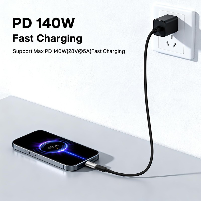 Seminer USB-C to C Data Blocker(2 Pack), Anti Juice Jacking,
